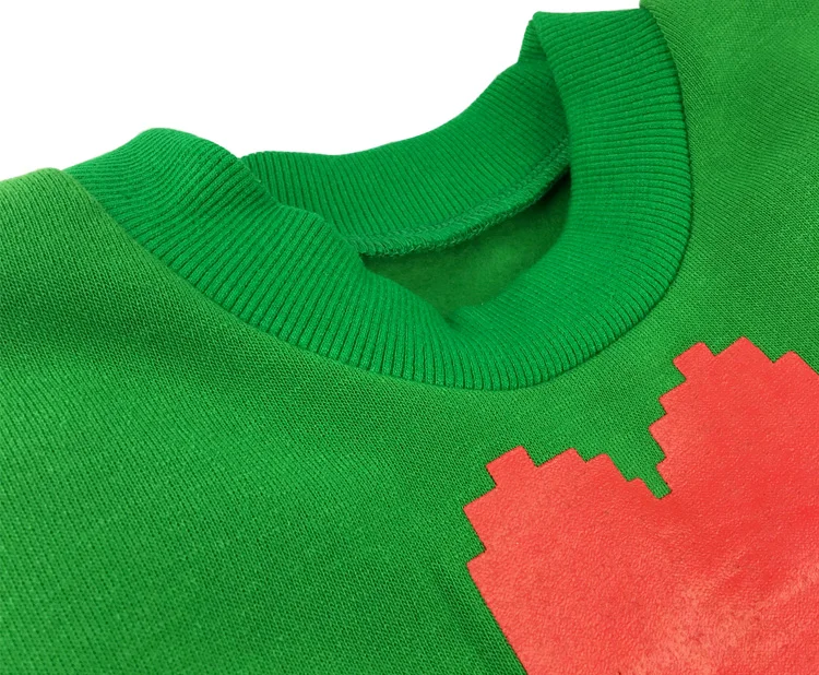[Сток] Горячая игра Undertale рисунок Чара Зеленый пуловер флисовый Топ M-2XL Хэллоуин Косплей костюмы унисекс