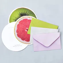 3 шт конверт+ 3 шт бумажные буквы с наклейками фруктовые наборы букв канцелярские товары Бумага для письма офисные и школьные принадлежности