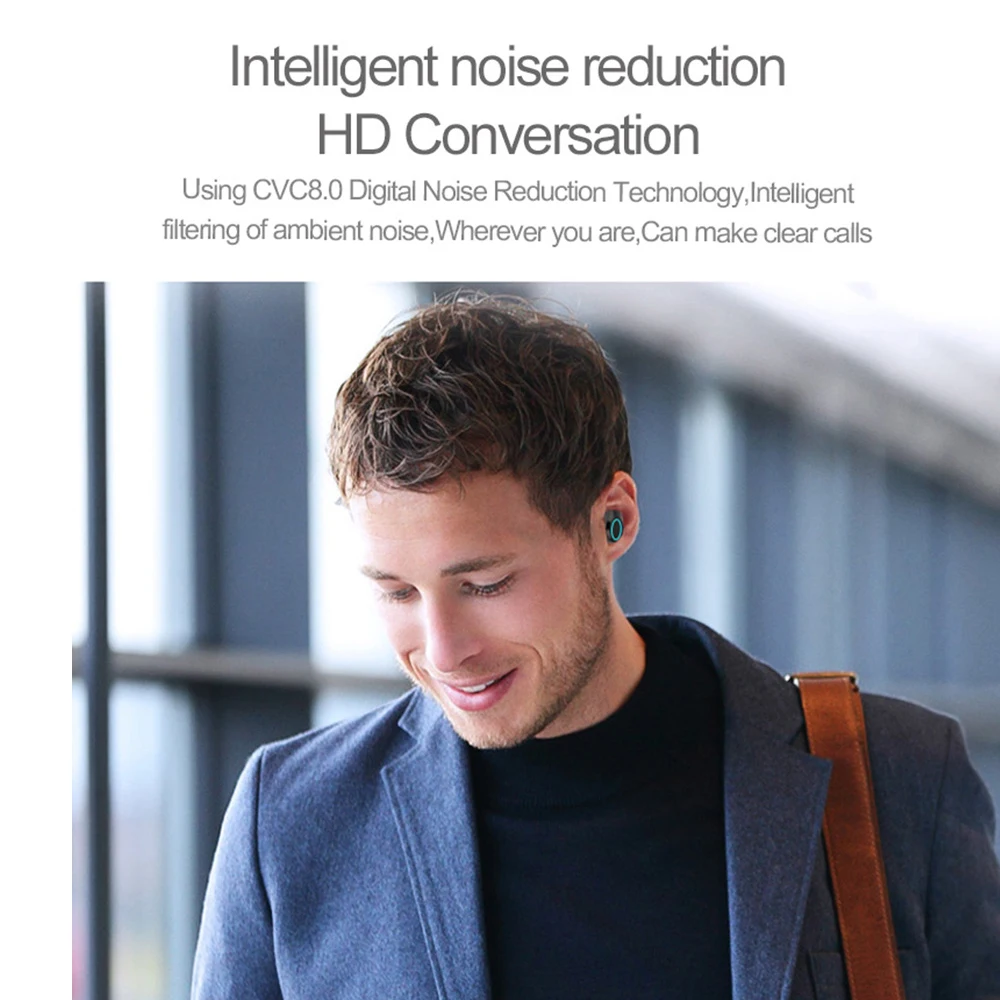 TWS Bluetooth 5,0 наушники сенсорные настоящие беспроводные наушники HiFi стерео наушники игровая гарнитура 3000 мАч для зарядки телефона