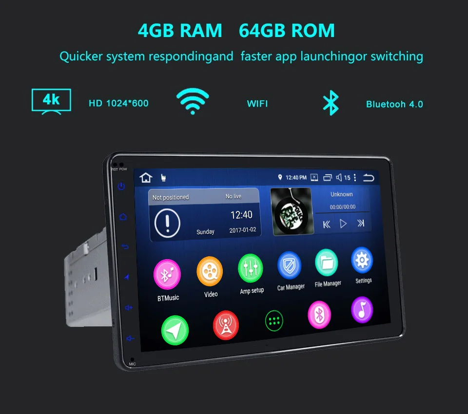 ARKRIGHT 9 ''1 Din 4+ 64 Гб мультимедийный плеер Android 8,1 Автомобильный плеер PX5 универсальный автомобильный Радио стерео аудио/bluetooth с DSP