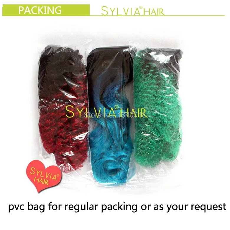 Sylvia Смешанные Красочные средства ухода за кожей волна синтетический синтетические волосы на кружеве Искусственные парики зеленый/синий/розовы