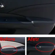 Для Honda CRV CR-V 2012-2015 дверь подлокотник поверхность Крышка отделка искусственная кожа анти-столкновение чехлы автомобильные водостойкая защита автомобиля стиль