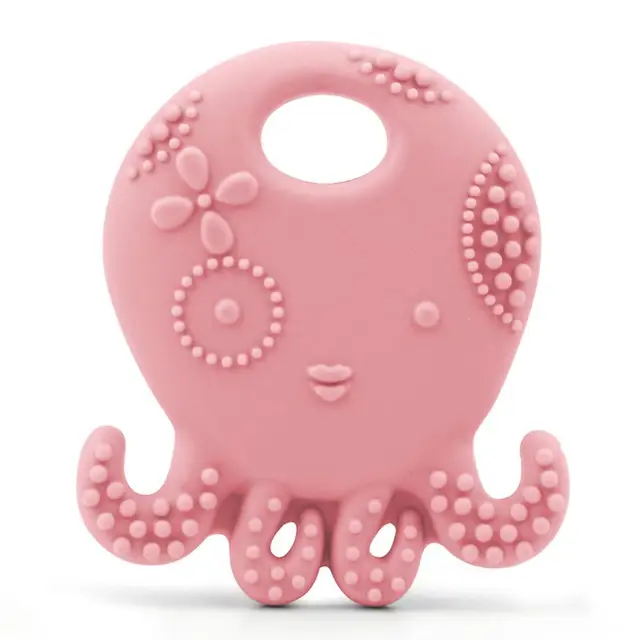 TYRY.HU 1 Piece Silicone Teether Silicone Octopus Pendant For DIY