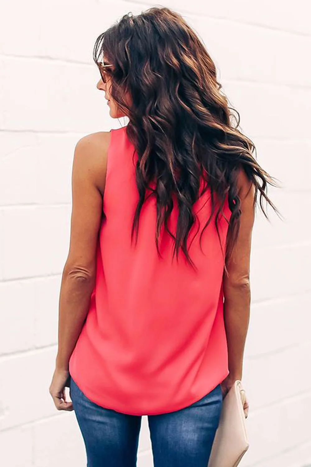 Red-Ruffle-Trim-Neckline-Tank-Top-LC252085-3-2