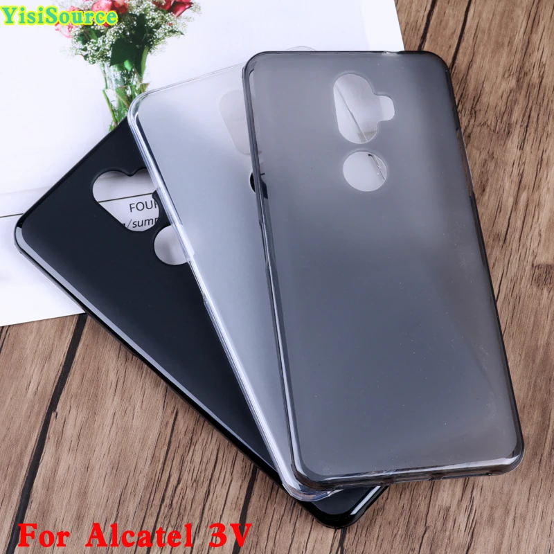 

Yisisource Phone Case for Alcatel 3V Soft Silicone Case Phone Protective Back Shell for Alcatel 3V Soft Matte TPU Pudding Case
