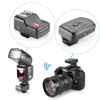 

Neewer 16 Channel Wireless Remote Radio Trigger with PC Receiver for Canon/Nikon/Yongnuo Flash/Others with Universal Hot Shoe