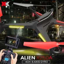 XK Alien X250A 2,4G 4CH 6-Axis Gyro 2.0MP Камера 5,8G FPV Квадрокоптер с дистанционным управлением по нажатию одной кнопки Безголового режима один ключ возврата Функция