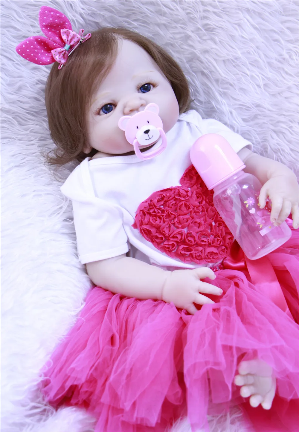 Npk dolls Возрожденный силикон reborn baby dolls 2" 57 см девочка тело новорожденные младенцы для детей подарок Bebes reborn brinquedo