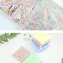 1 упаковка пенополистирол пенопласт красочные шарики DIY снежные частицы аксессуары слайм шарики маленькие крошечные бусины для пенный заполнитель 4-6 мм