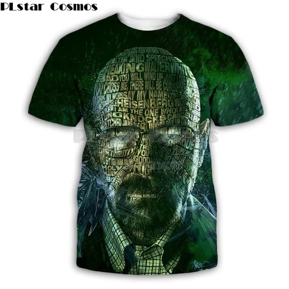 PLstar Cosmos модная мужская футболка Игра престолов/ломается Bad Heisenberg 3D печатных унисекс футболка Уличная Повседневная футболка Топы