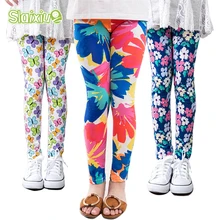 Baby Girls Leggings Kids Pencil Pants Childrens Printing Flower Toddler Classic Leggings Girl Skinny Children Trousers Leggings