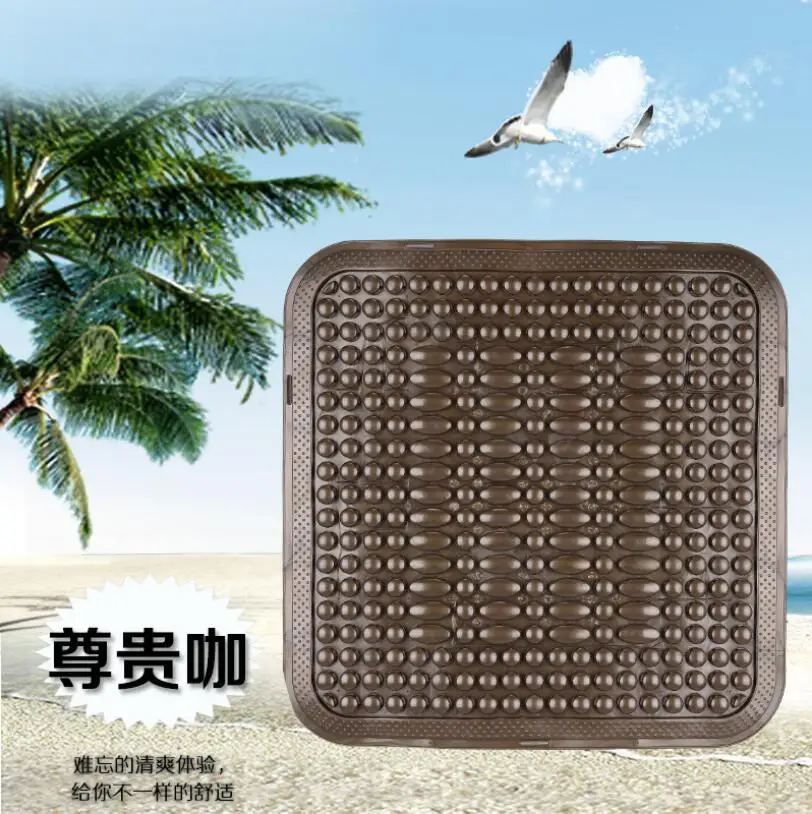Summer Plastic Breathable Cool Car Chinese knot elements Seat Cushion Auto Minibus Home Chair Cover - Название цвета: M