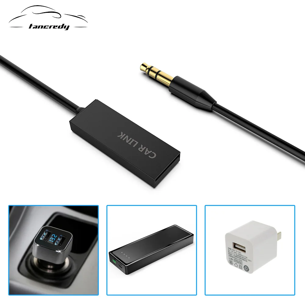 U2 Mini Wireless Bluetooth Receiver receptor Car kit Audio Adapter Aux USB to 3.5mm Jack