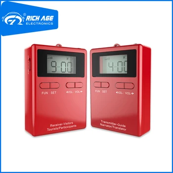 Retekess TT108 2.4 2.4ghz プロ受信機ツアーガイドシステム旅行博物館訪問会議教会