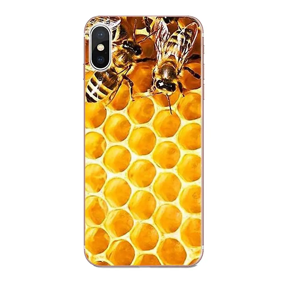 Дизайнерский чехол для телефона Apple iPhone 4 4S 5 5C 5S SE 6 6S 7 8 Plus X XS Max XR Golden Honeycomb