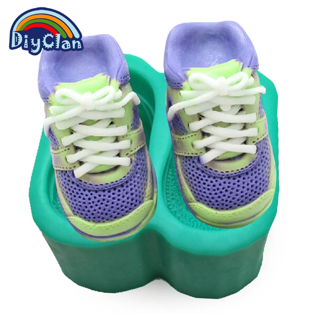 Баскетбольная обувь Стиль 3D спортивная обувь DIY силиконовые формы для торта Jelly желе для десерта, шоколада форма для мыла свеч S0127XZ20