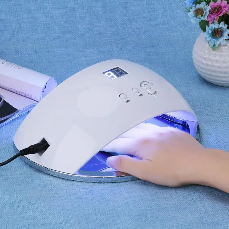 

White LED UV Lamps Nail Dryer Phototherapy Nail Art Lamp Salon UV Gel Nail Dryers Manicure Machine