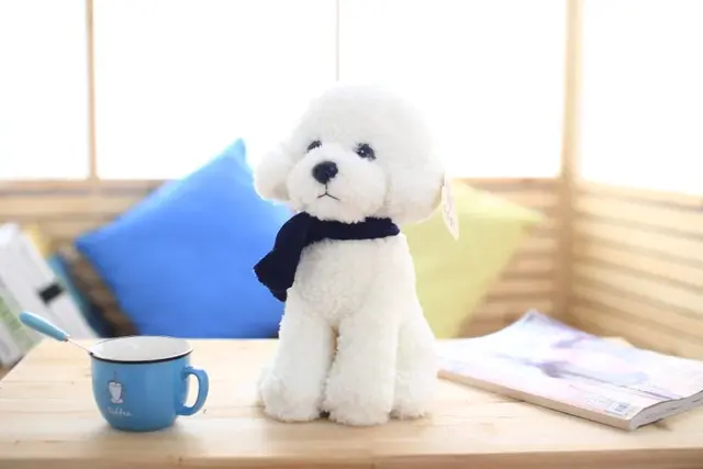 33cm Teddy Dog kids toys cute Bichon dog Plush Doll Baby toys Simulation doll for girl children birthday gift