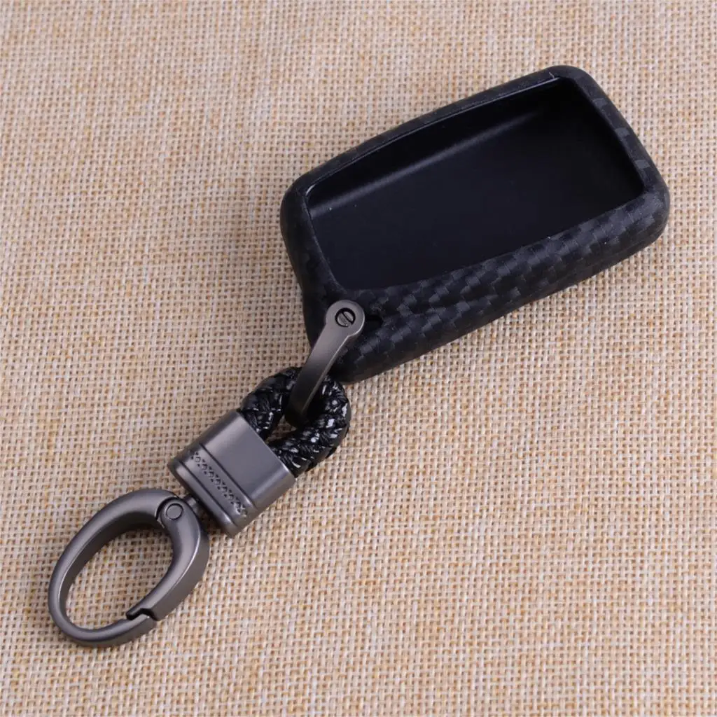 

CITALL Fit For Lexus IS ES NX RX GS LX RC 2016 2017 2018 Silicone Carbon Fiber Style Key Remote Key Shell Cover Fob Case Bag
