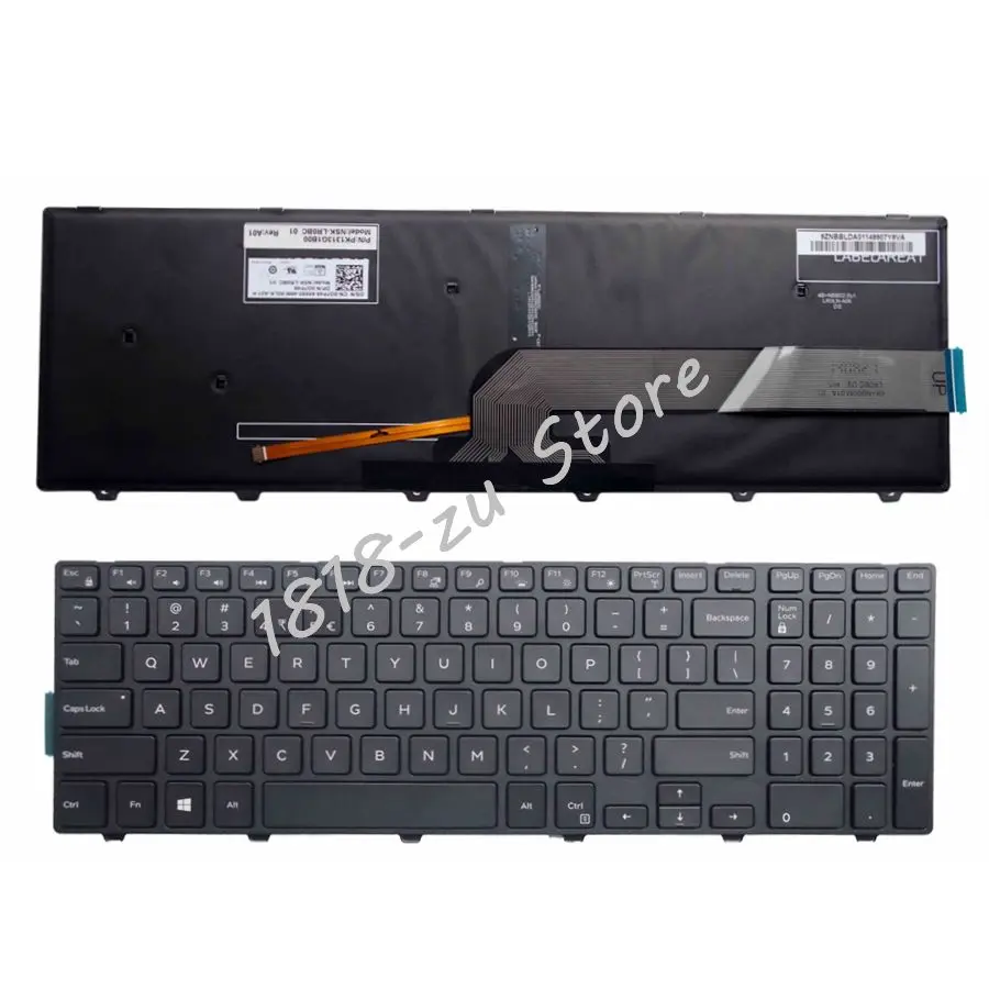Per Dell Inspiron 15 Serie 5000 15 5551 5552 5555 5558 5559 7559 Tastiera Layout Usa Colore Nero Con Tastiera Retroilluminata