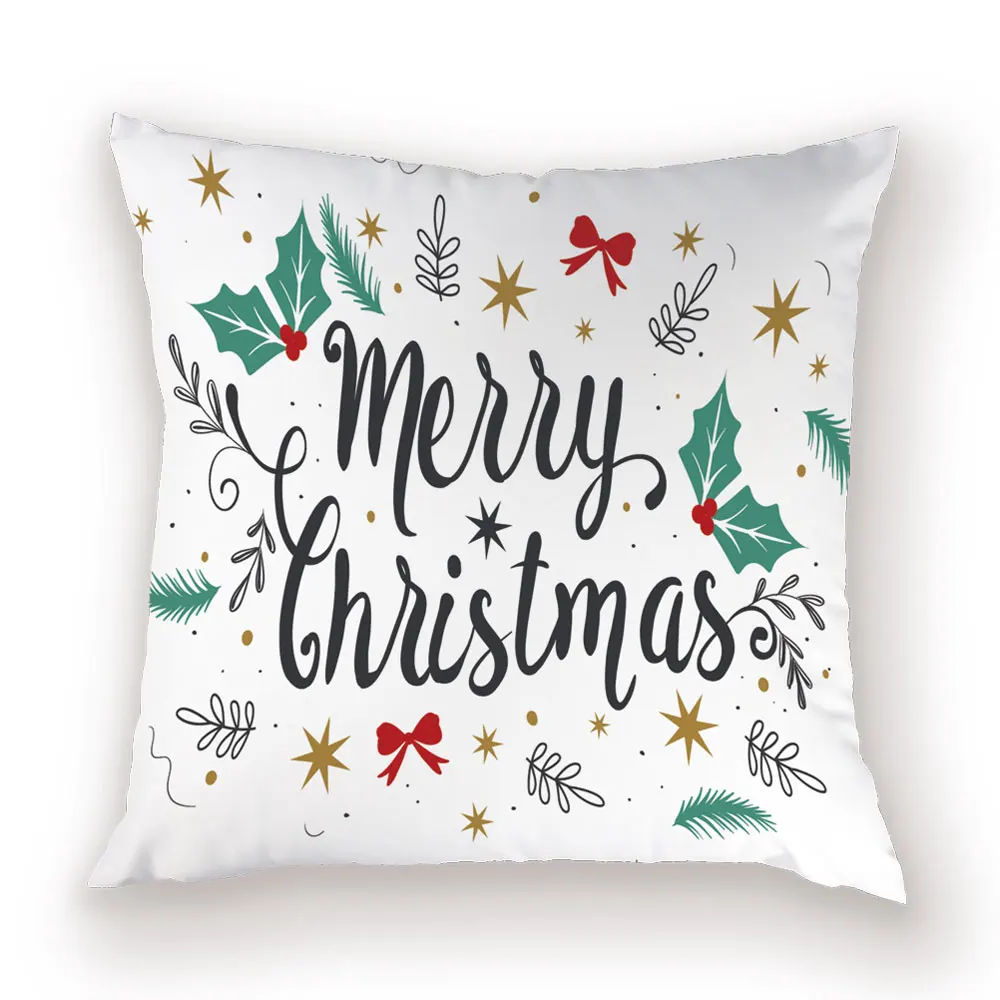 Happy Throw Pillow Cover Holidays Decorative Cushion Covers Halloween Christmas Festival Home Decor Living Room Pillows Case - Цвет: L770-21