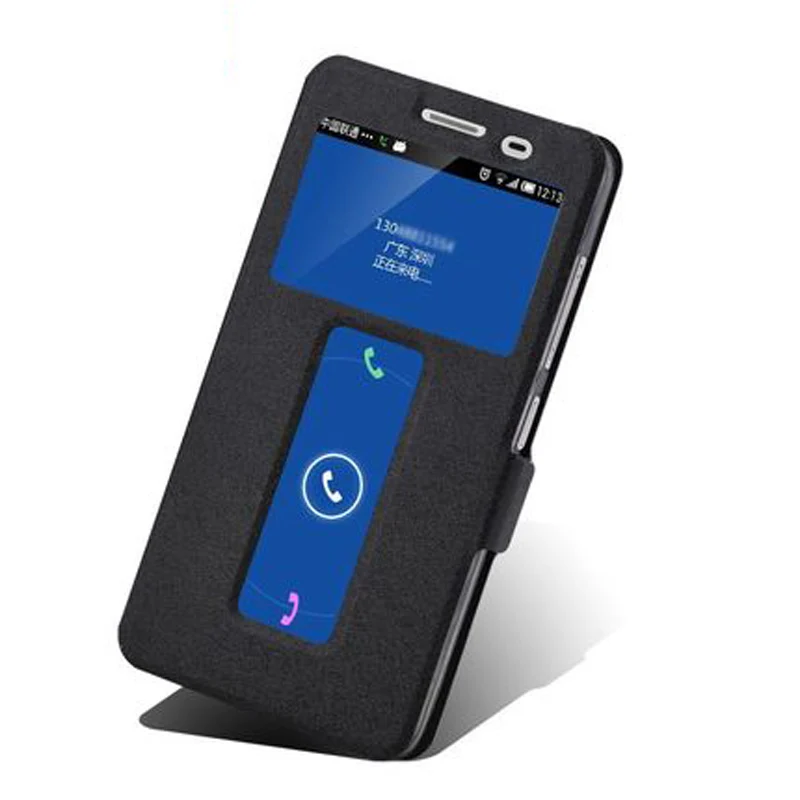 Роскошный кожаный чехол для Lenovo S860E S856 S810T чехол-книжка с открытым окном S 860E 856