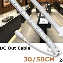 30/50 см жесткий бар U Форма бар свет двойной цвет переменчивый Светодиодные полосы света 5630 SMD СВЕТОДИОДНЫЙ алюминиевая полоса света светодиодный жесткой полосы света DC 12 V