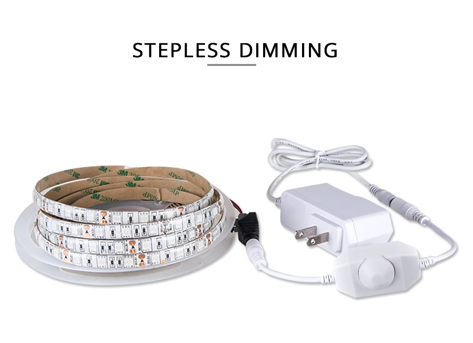 Plant Grow Lights Full Spectrum LED Strip 12V Flowers Phyto Lamp 5M Dimmable Red Blue For Greenhouse Hydroponic + Power Adapter (6)