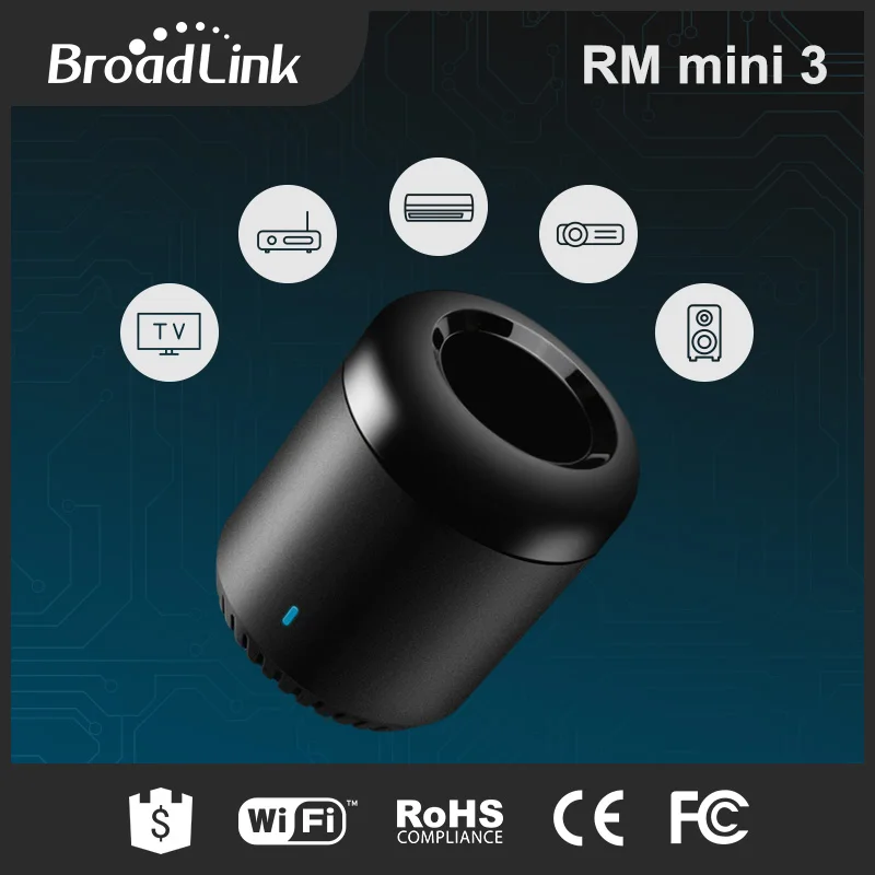  Original Broadlink RM Mini3 Universal Intelligent WiFi/IR/4G Wireless Remote Controller Via IOS And - 32625592358