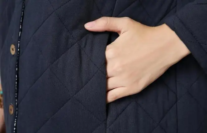 Long Manteau Veste rouge xl À Trench Femmes Chaude ardoisé Nouvelle M Loisirs 2019 Bleu D'hiver Coton Mode Rembourré 8q67Hw