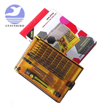 

45-in-1 Professional Hardware Screw Driver Tool Kit Screwdriver Set for Watch Mobile Phone Good Hand Repair Tools for Multi Use