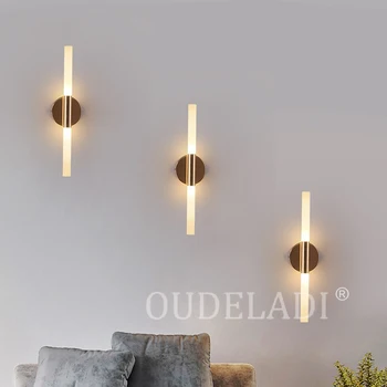 모던 금속 튜브 파이프 업 다운 LED 벽 램프, 침실 로비 화장실 거실 변기 욕실 벽 조명 램프