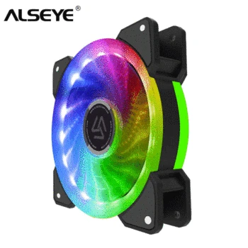 

ALSEYE RGB Fan 120mm Computer Fan Cooling 12v LED Rainbow Single Modle 51CFM 1300RPM