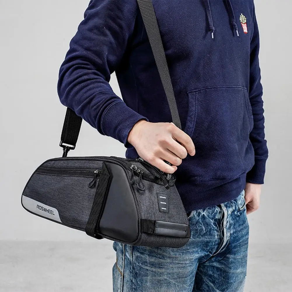 Excellent Bicycle Bag 10L Bike Rear Rack Bag Bicycle Shelf Utility Multifunctional Bike Trunk Bag Bicycle Rucksack With Shoulder Strap 2 Excellent Bicycle Bag 10L Bike Rear Rack Bag Bicycle Shelf Utility Multifunctional Bike Trunk Bag Bicycle Rucksack With Shoulder Strap 2