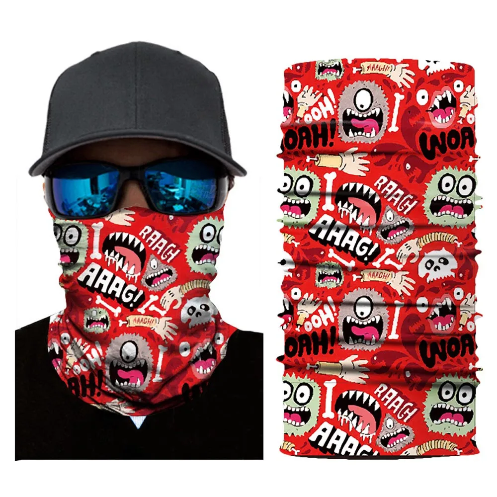 

Motorcycle Scarf Neck Warmer Half Face Mask Skull Cycling Ski Balaclava Face shield Man Woman Windproof Outdoor New Arrival