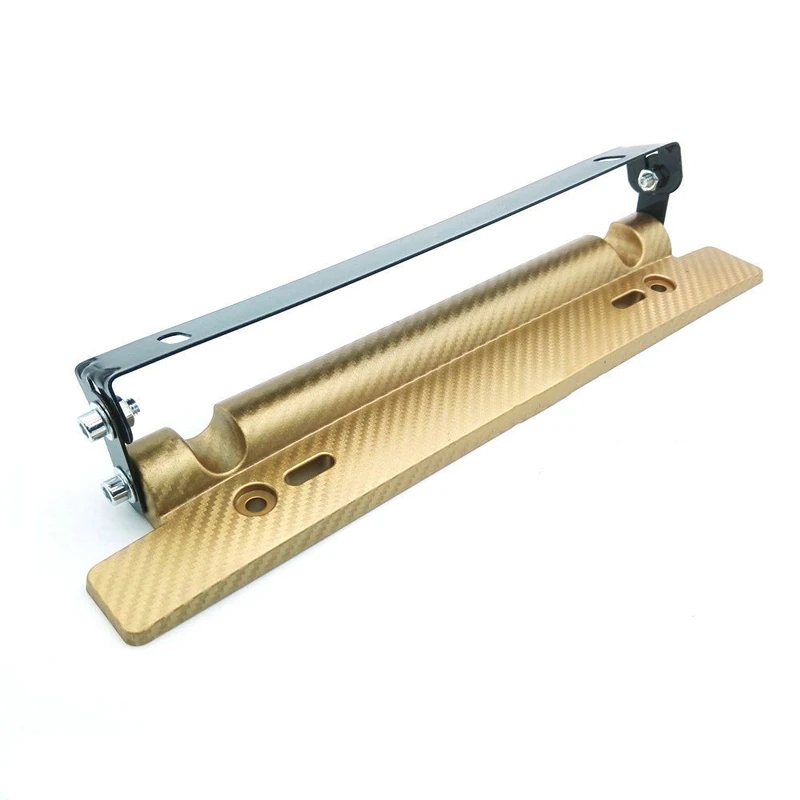 Newest Carbon Fiber Front Bumper Adjustable License Plate Frame Mount Bracket Holder