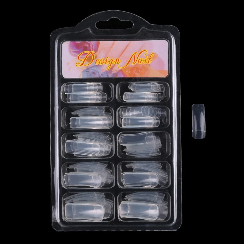 

Professional Salon 100pcs Women Nail Art Tools Half Cover Manicure Nail Tips Long Ballerina Coffin Nails #225265