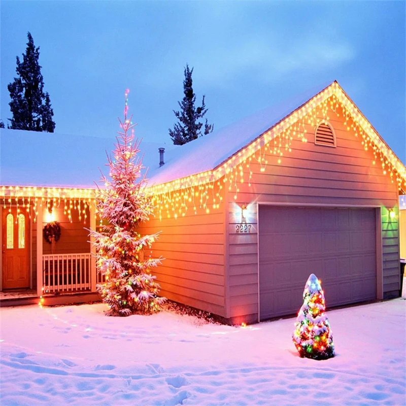 Conector 5 M led cortina icicle cadena luces bombilla gota LED navidad luces fiesta de navidad guirnalda escenario decoración Hada Luz Conector 5 M led cortina icicle cadena luces bombilla gota LED navidad luces fiesta de navidad guirnalda escenario decoración Hada Luz
