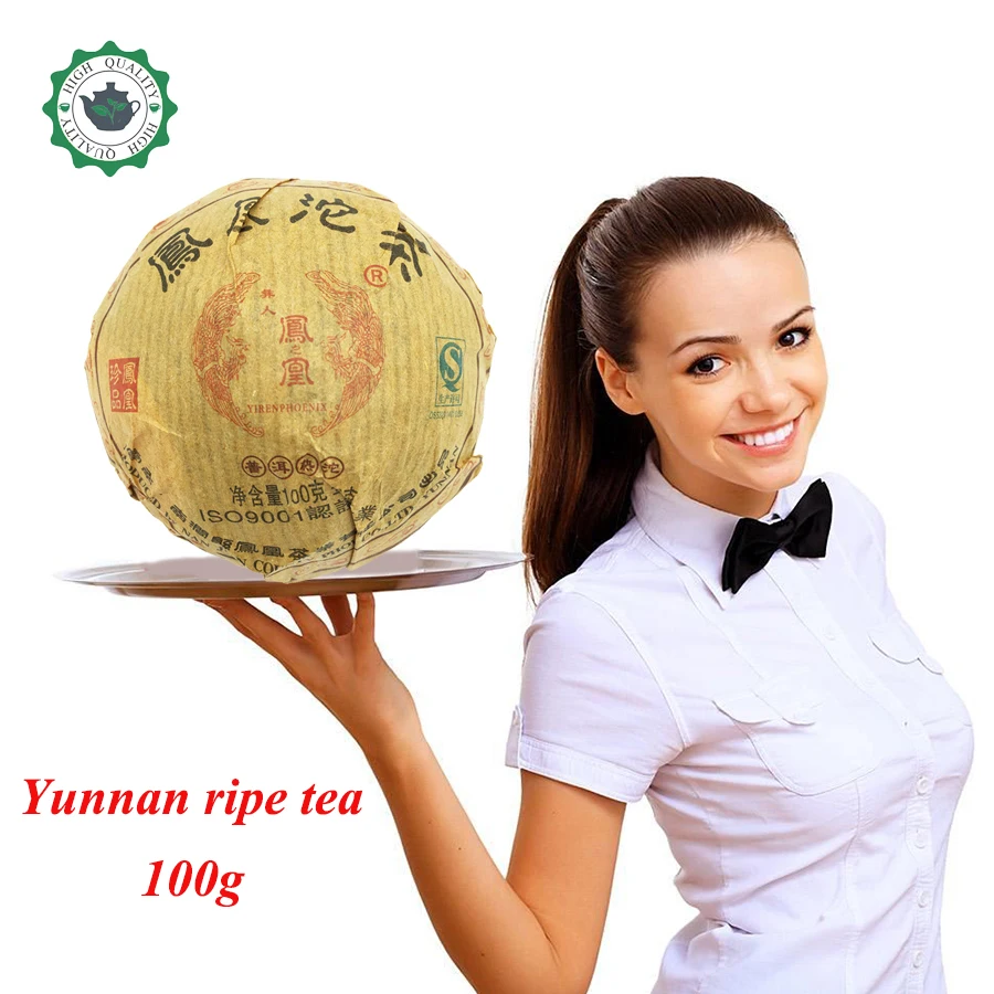 2015 Top quality Chinese PuEr ripe tea yunnan phoenix puer tea 100g compressed mini Bowl tea
