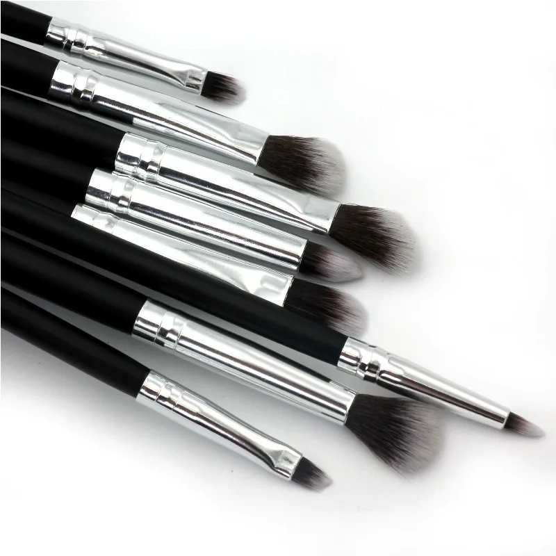 KESMALL 8 Pcs/SET Black Handle Soft Hair Eyeshadow Makeup Brush TOOLS CL0107