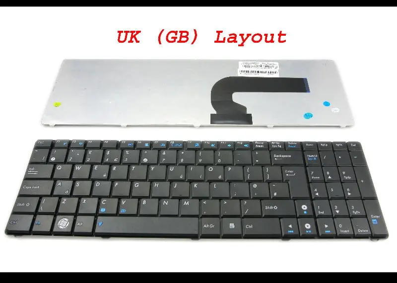 

Новая клавиатура для ноутбука ASUS N50 N53S N53SV K52F K53S K53SV K72F K52 A53 A52 U50 G51 N51 N52 N53 G73 UK GB Английский-V090562AK1