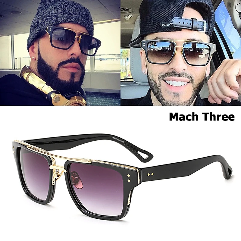 

JackJad 2017 Fashion Men Women Mach Three Sunglasses Brand Design Square Frame Vintage Retro Luxury Sun Glasses Oculos De Sol