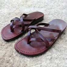 Женские Модные вьетнамки из искусственной кожи с открытым