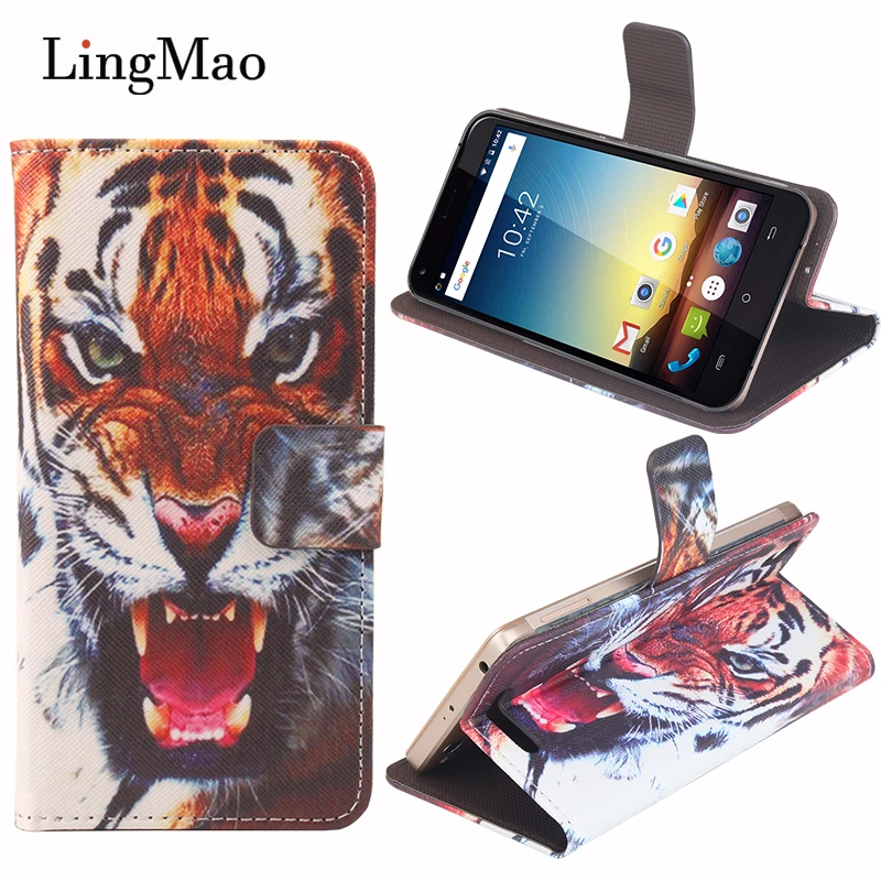 

For Cubot Manito Case Cover 3D Tiger Pattern Flip Luxury Leather Wallet Phone Bag Case for Cubot Manito
