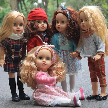 

Christmas Gifts for Kids DIY Handmade Dolls 18 Inch American Dolls