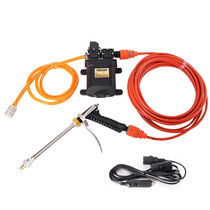 Automatic Double Head 100W Small Water Pump 0.85Mpa Car Washing