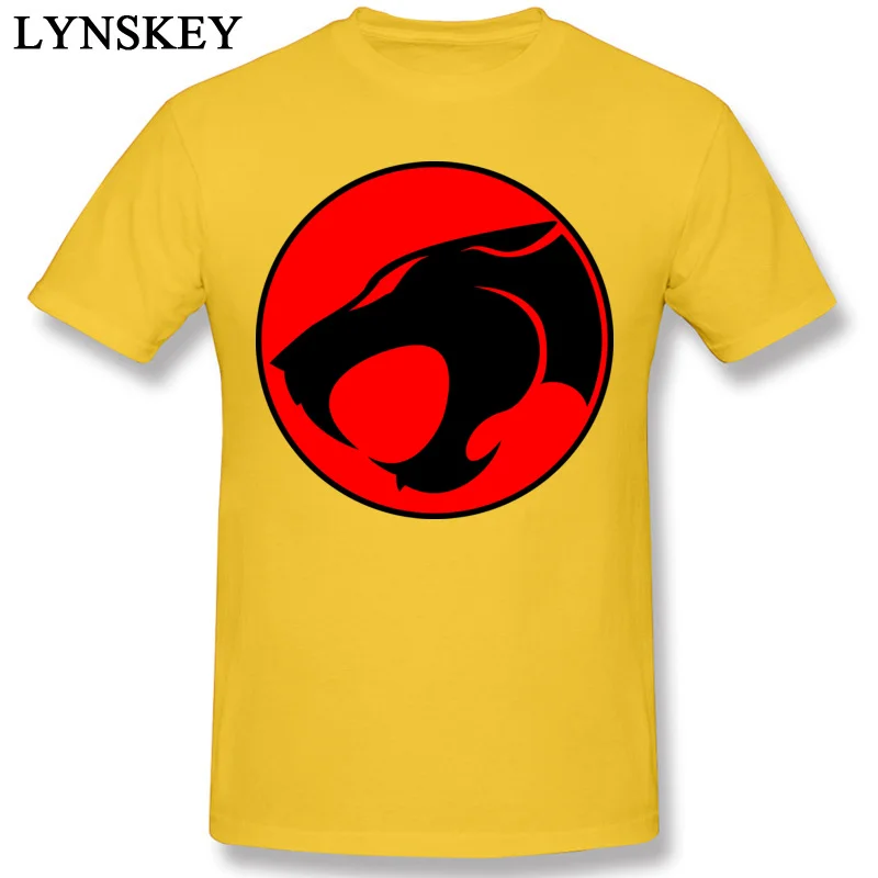 Cotton Mens Short Sleeve T Shirts Birthday Tops Shirt Discount Slim Fit Round Collar Tee-Shirt thundercats Top Quality yellow