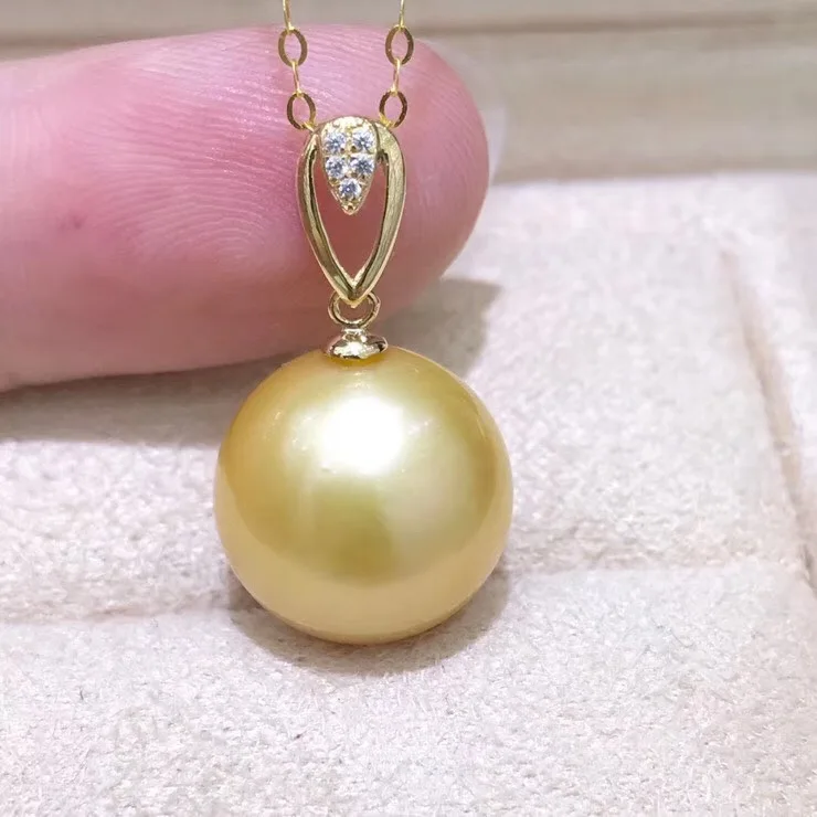 

Solid 18K Yellow Gold Pendant Connector Bead cup and bail 18Karat Solid 18ct Dangle Pendant Findings DIY Fashion Jewelry Making