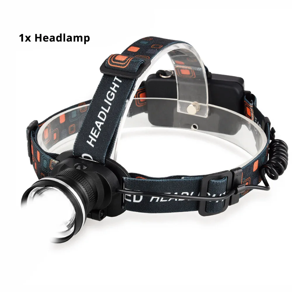 Супер яркий светодиодный налобный фонарь T6 светодиодный налобный фонарь масштабируемый налобный фонарь с 3 режимами вращения Масштабируемые Налобные фонарики используются 3 батарейки АА - Испускаемый цвет: Package