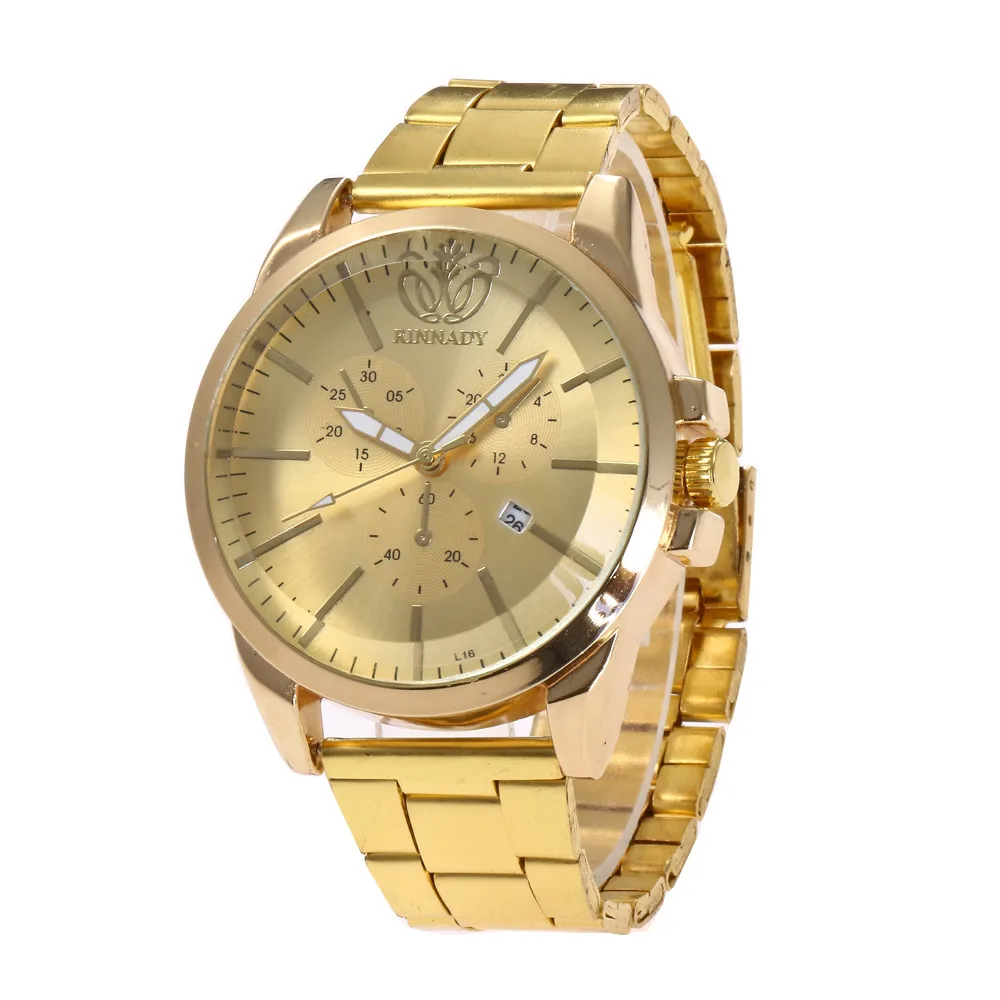 

Fashion Man Wrist Watches Women Crystal Stainless Steel Analog Quartz Student Sports Wristwatch Gold black Relogio Masculino